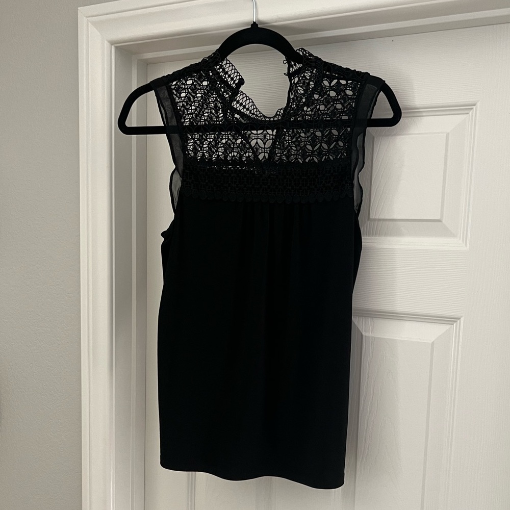 Express High Neck Black Tank Top